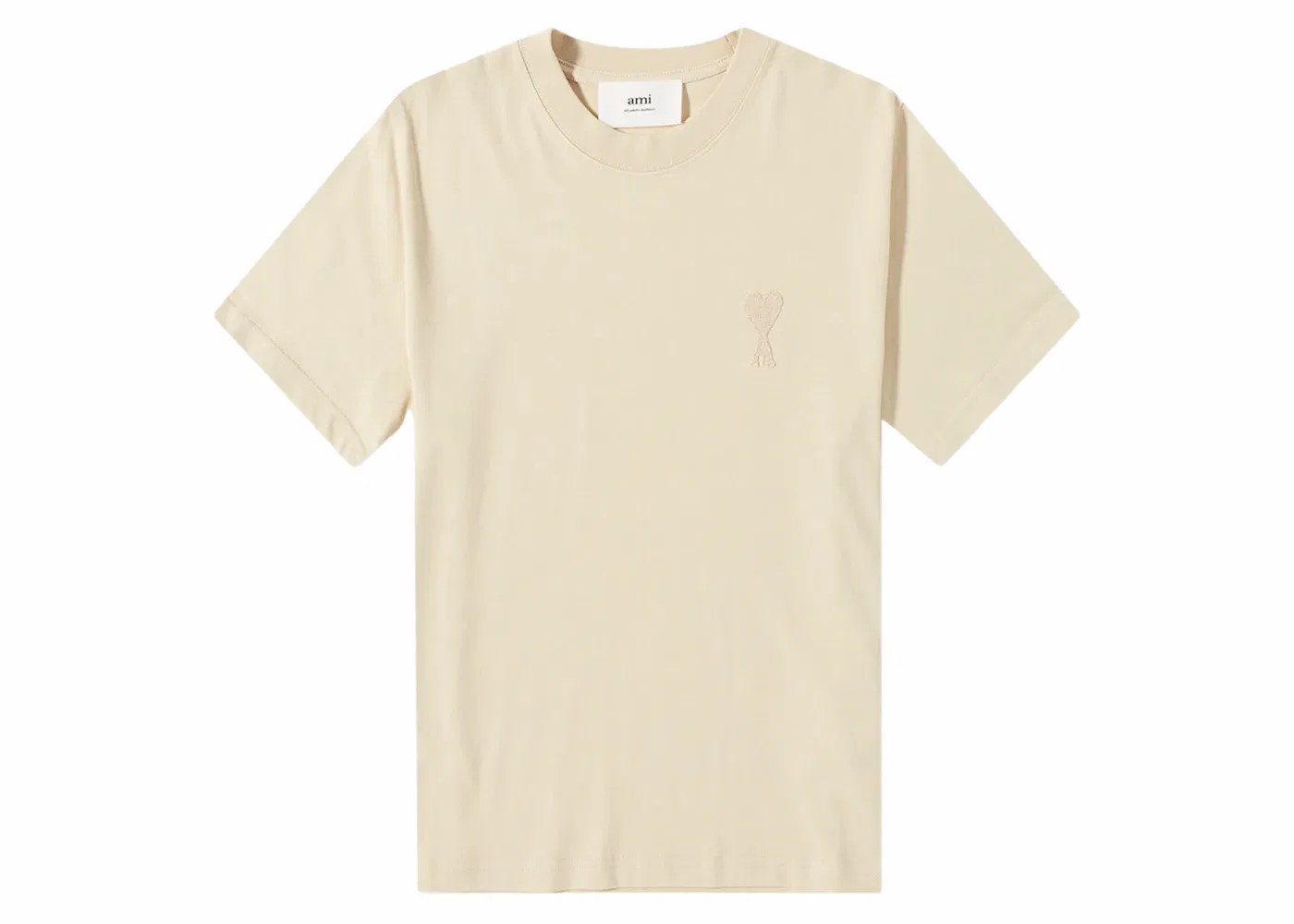 Футболка с принтом Tonal Ami De Coeur Ami Paris, Vanilla/Vanilla