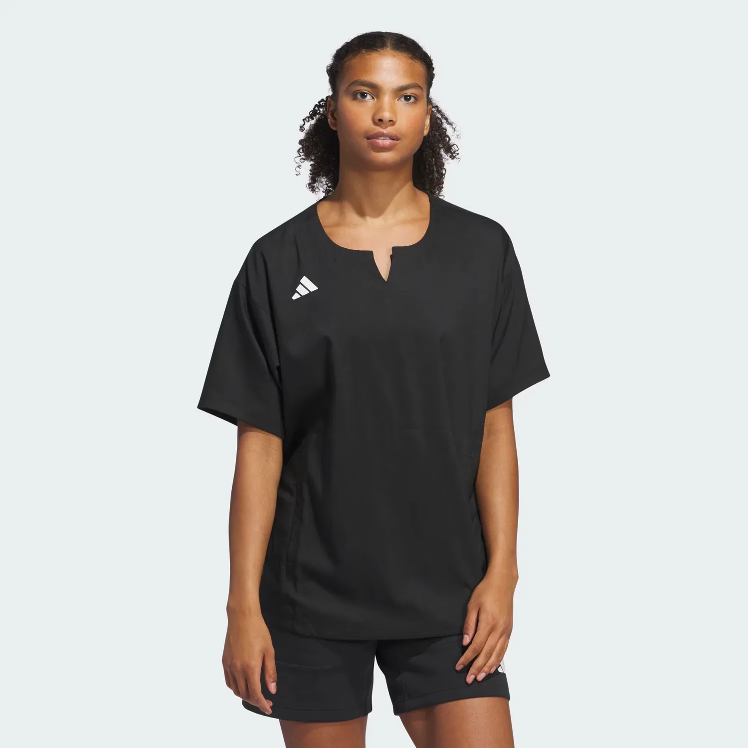 Бейсбольная куртка с лазерной перфорацией Adizero Dugout Cage Jacket Adidas Performance, черный — фото 3