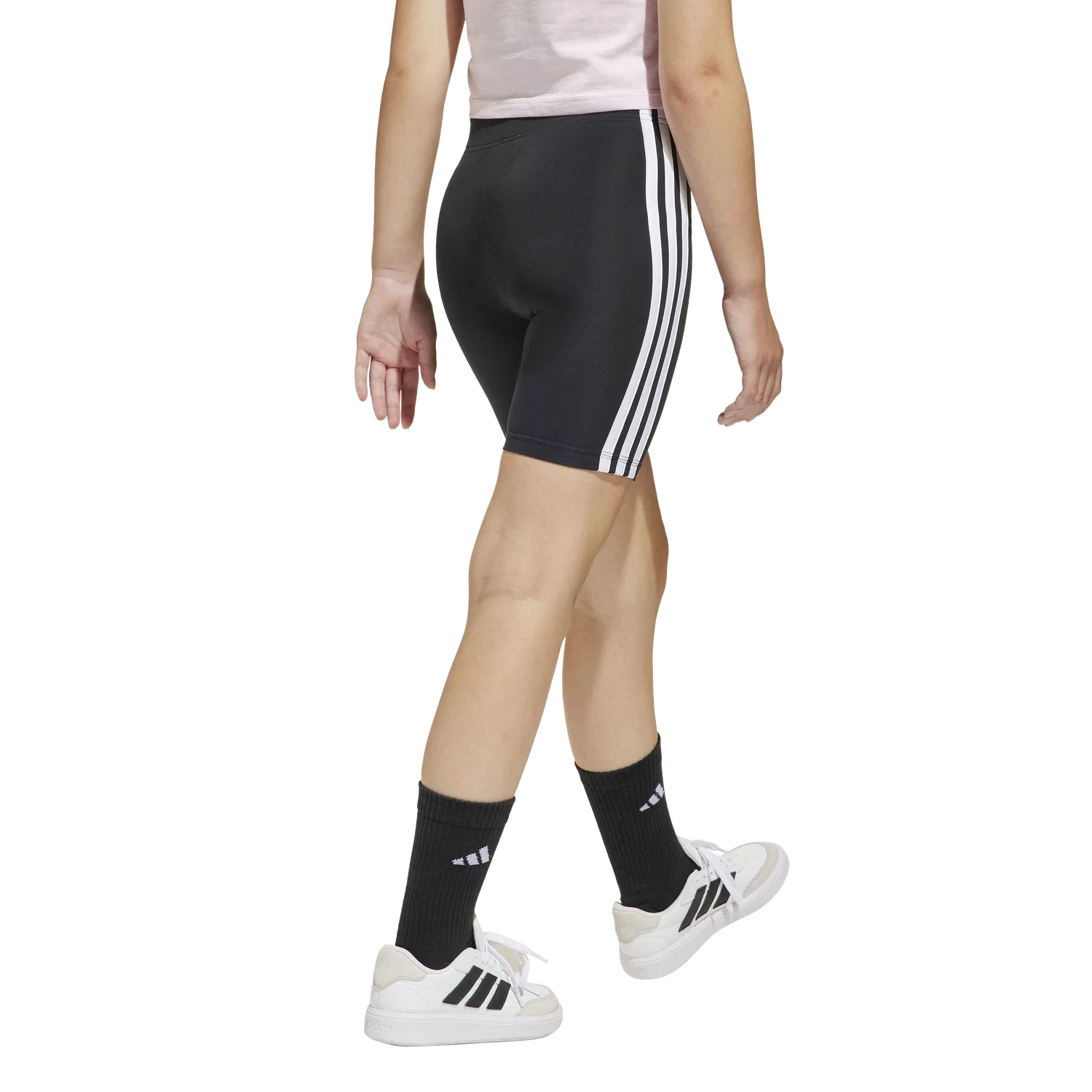 Спортивные леггинсы короткие Adidas, черный — фото 2