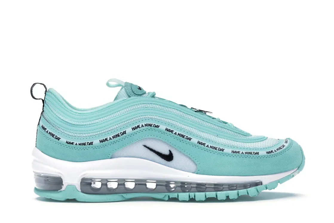 Детские кроссовки Lifestyle с принтом Nike Air Max 97 Have a Day Tropical Twist Nike, Tropical Twist/Black-Teal Tint-White
