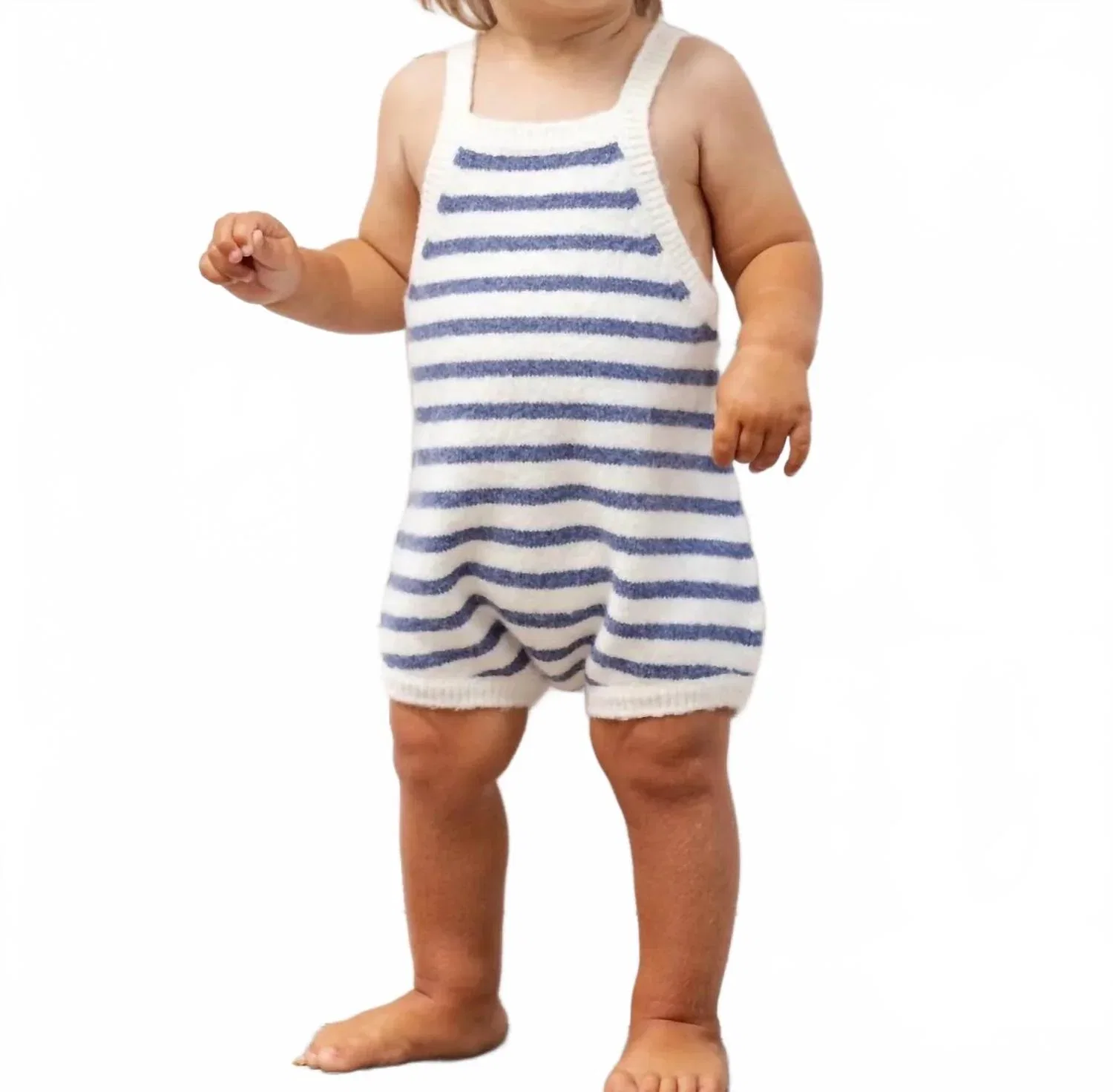 Детский боди-комбинезон для девочек с принтом Fisher Romper Rylee + Cru, Maritime Stripe