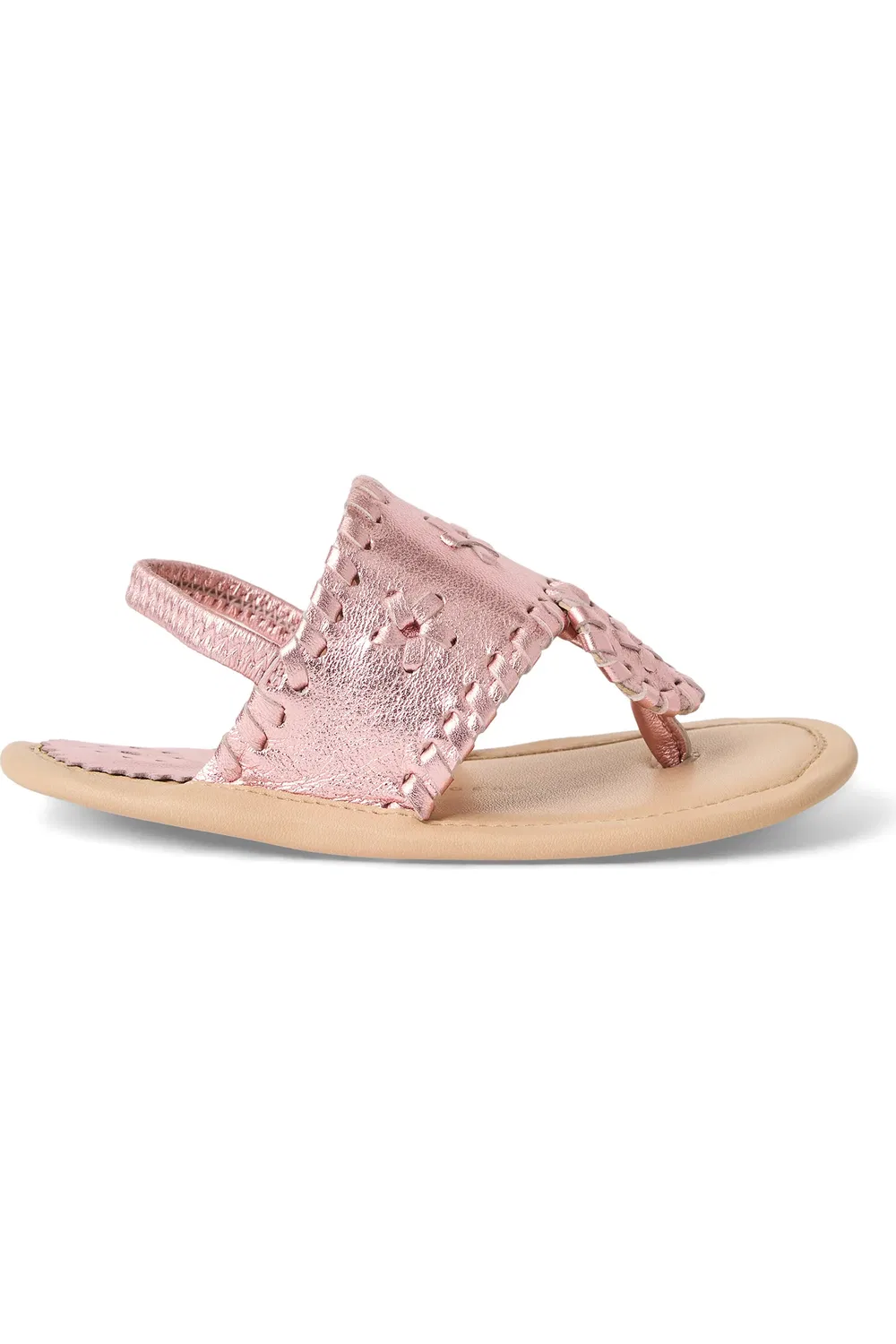 Сандалии детские с эластичным ремешком Jacks Slingback Jack Rogers, Rose Quartz — фото 3