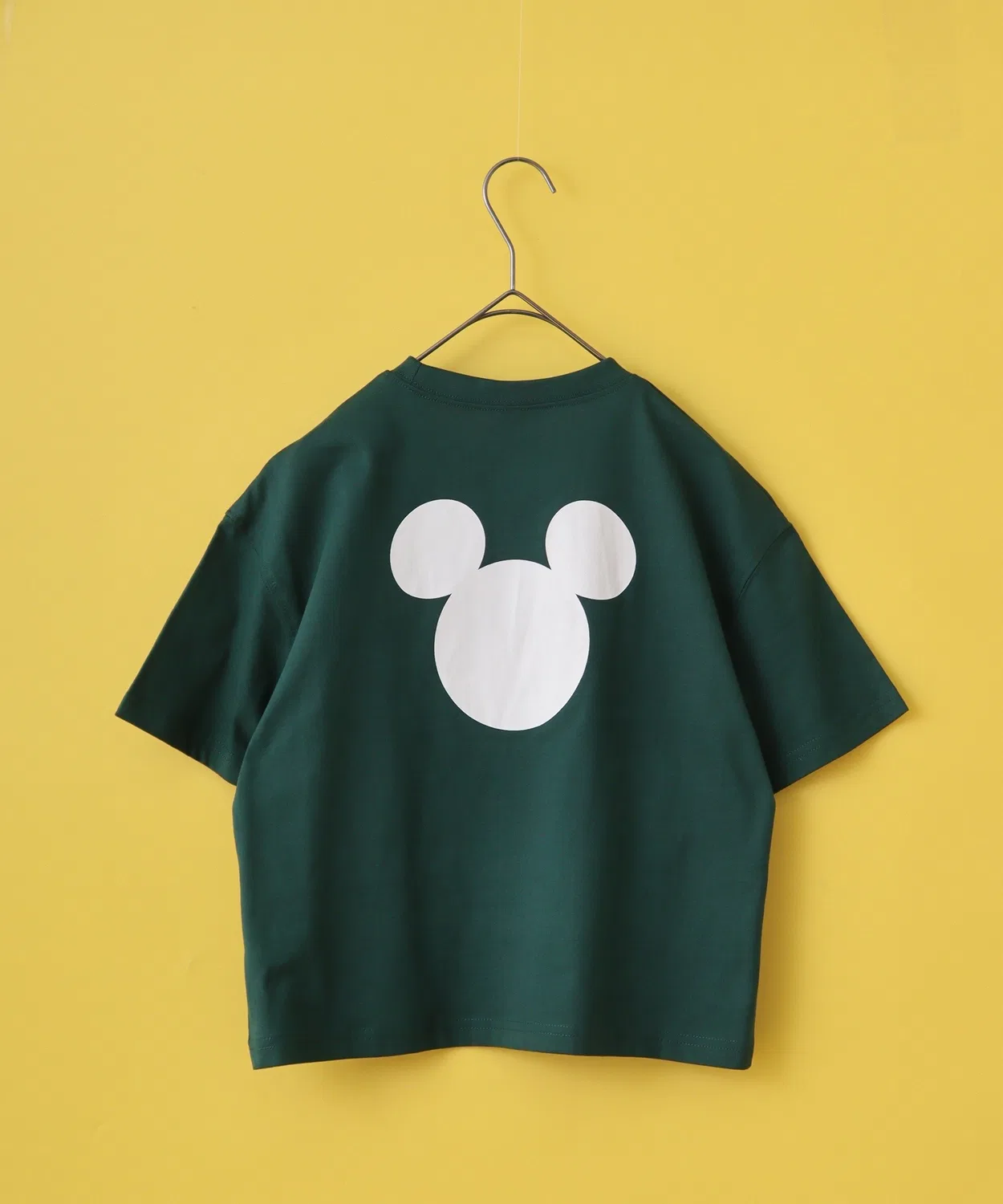 Детская футболка оверсайз с принтом MICKEY MOUSE, Dark Green