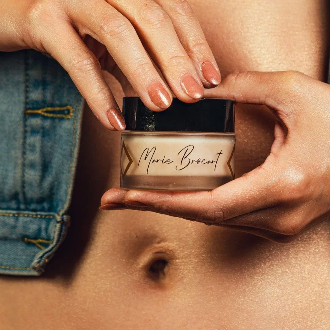 Body Butter с блестками Marie Brocart Semari Shimmer, 50g, Golden Shine — фото 4