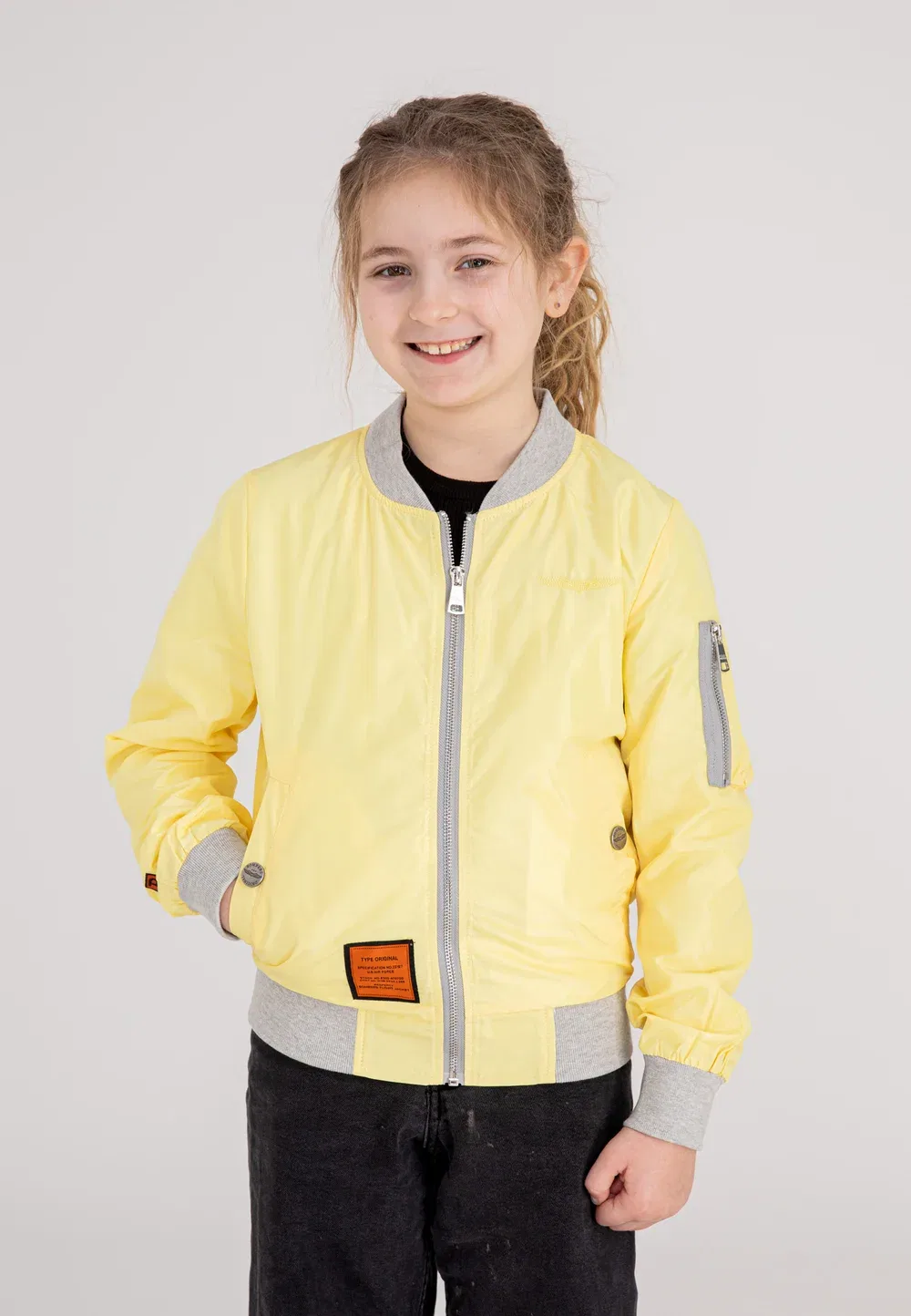 Ma1-Kids - куртка-бомбер Bombers, Light Yellow — фото 2