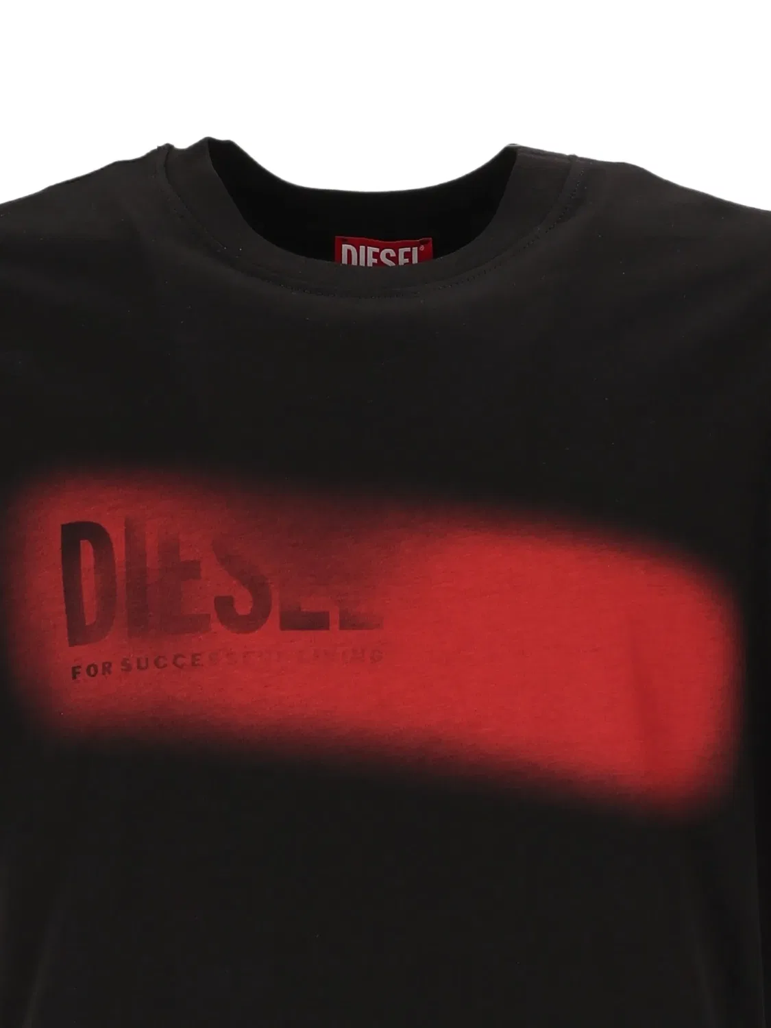 Футболка с эффектом разбрызганной краски Diesel, черный — фото 3