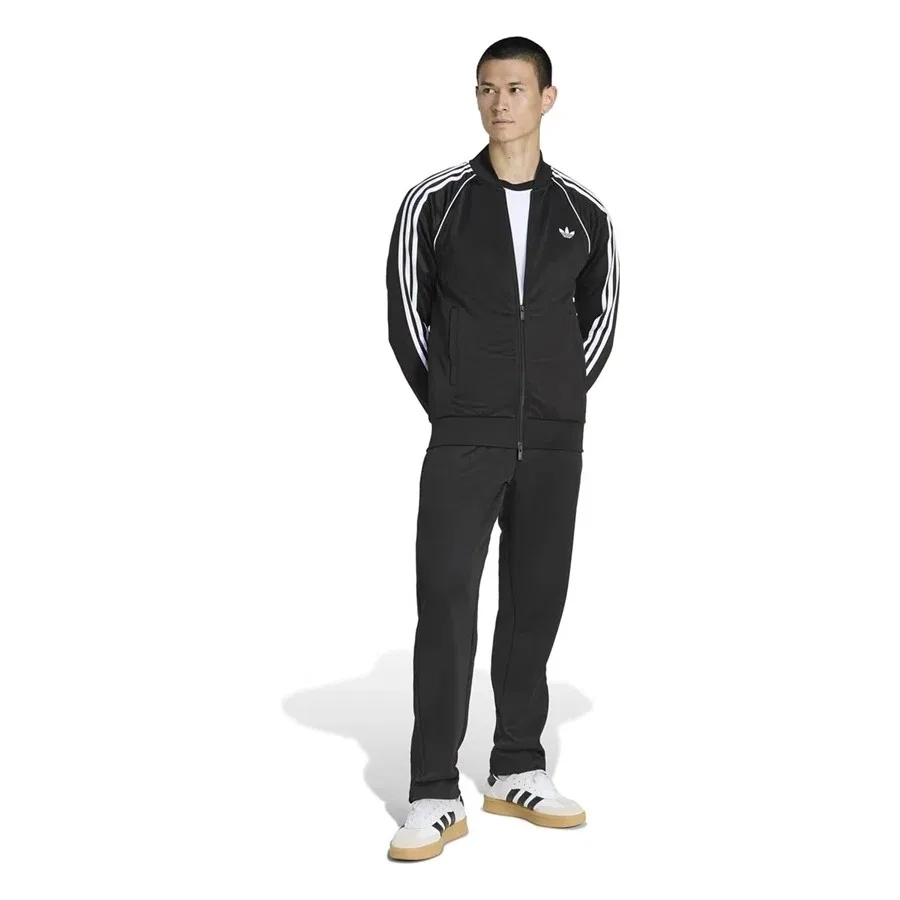 Мужская куртка-бомбер с воротником-стойкой adidas Sst Tt KE3512, Черный — фото 4
