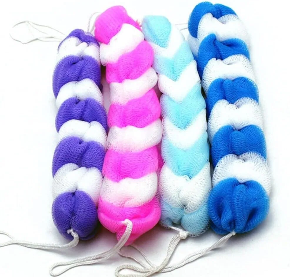 Мочалка для душа Body Brush, ansu, 27x5 см, мультиколор