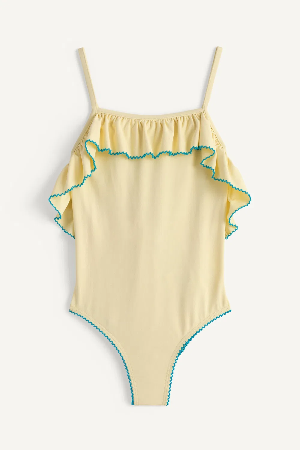 Купальник с вышивкой, лимитированная серия ZARA, Vanilla — фото 3