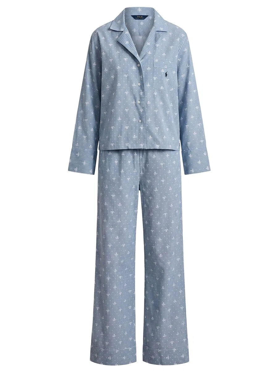 Пижама Polo Ralph Lauren 'Vintage Pretty Voile' светло-голубого цвета