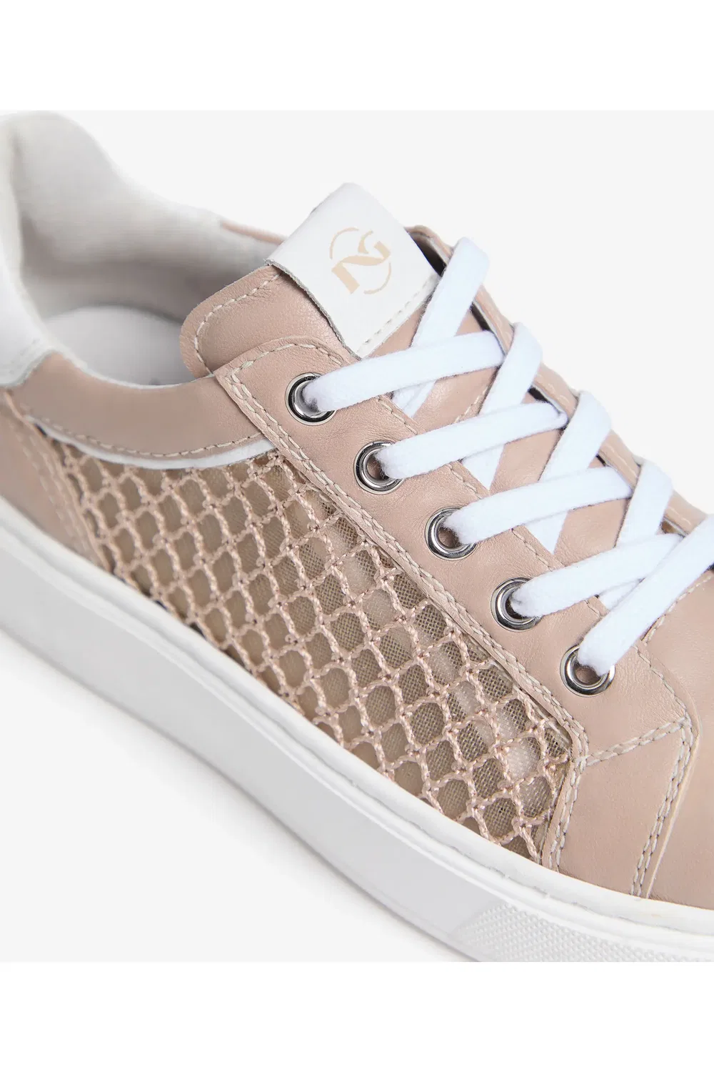 Кроссовки детские на шнуровке Mesh Low Top NeroGiardini, Rose — фото 4