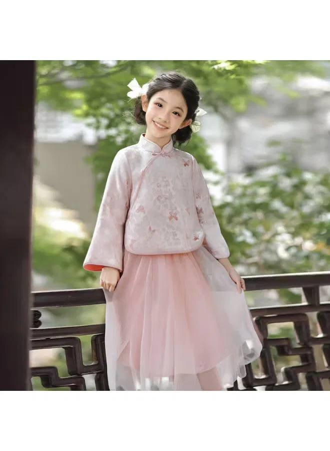 Комплект с жаккардовым узором бабочка, для девочек, Deesha — фото 2