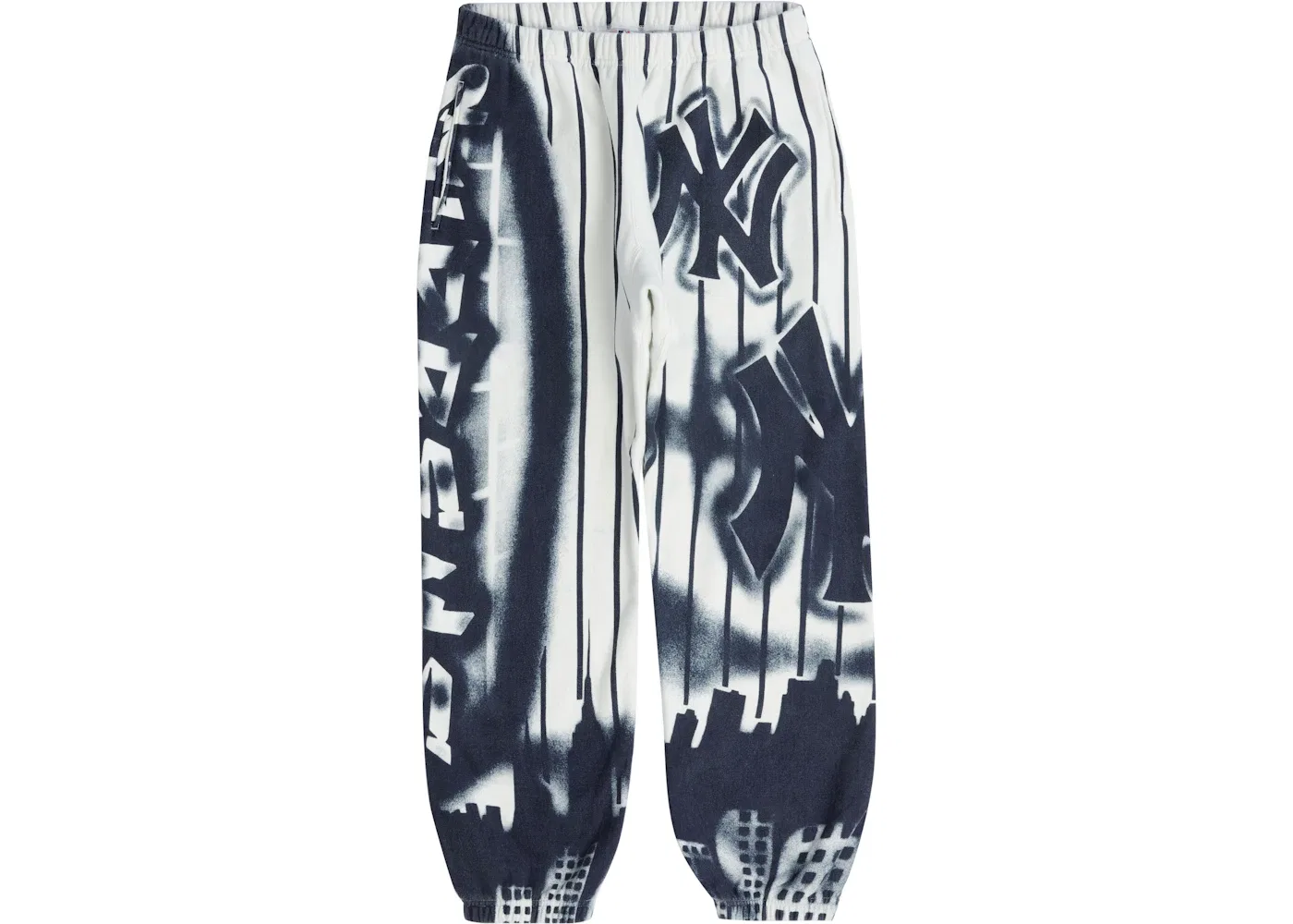 Мужские спортивные штаны с принтом Sweatpant Supreme, White