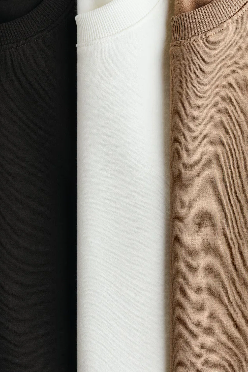 Комплект из 3 толстовок с начесом на внутренней стороне H&M, Braun/Cremefarben/Schwarz — фото 2