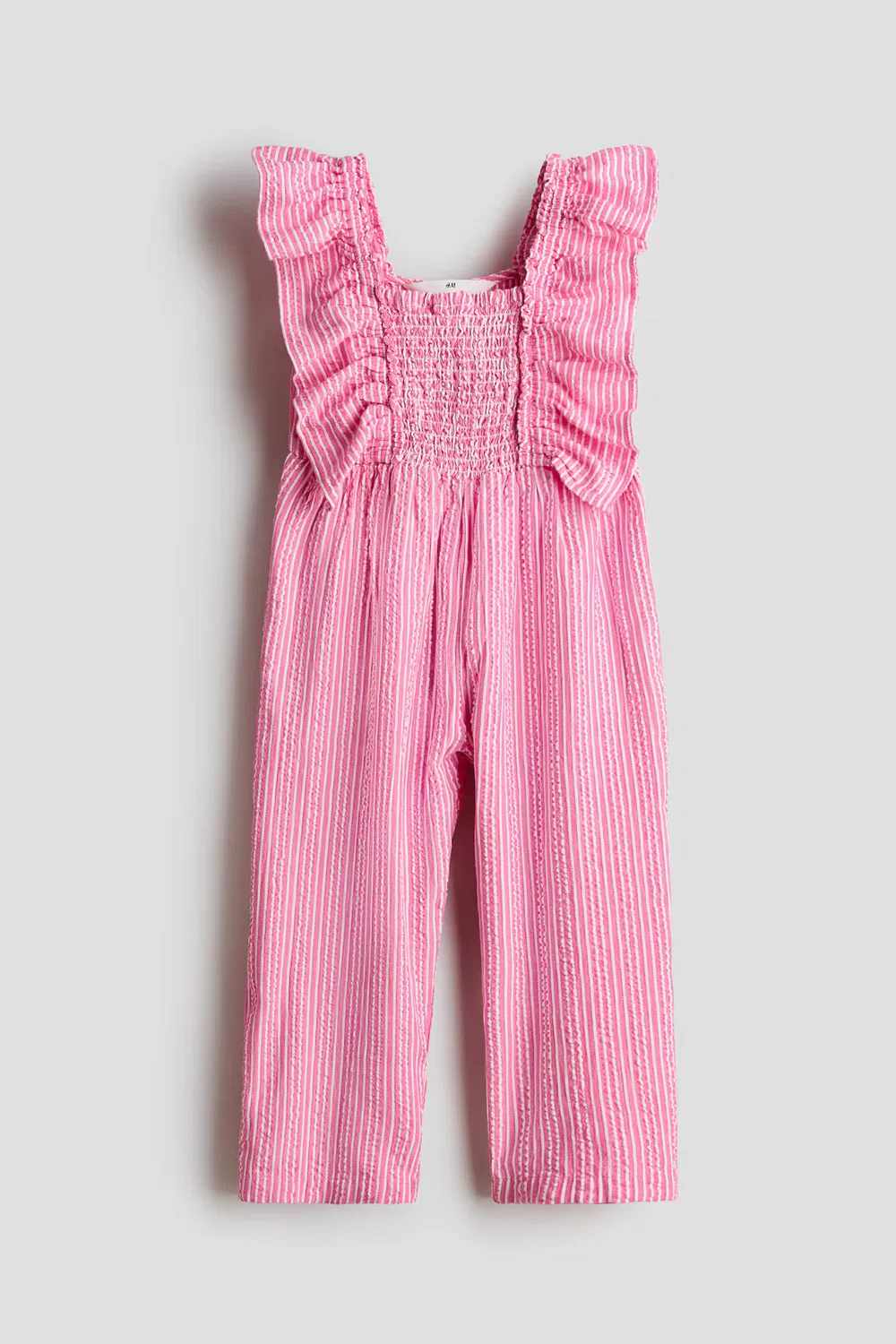 Комбинезон с оборками H&M, Rosa/Weiß Gestreift