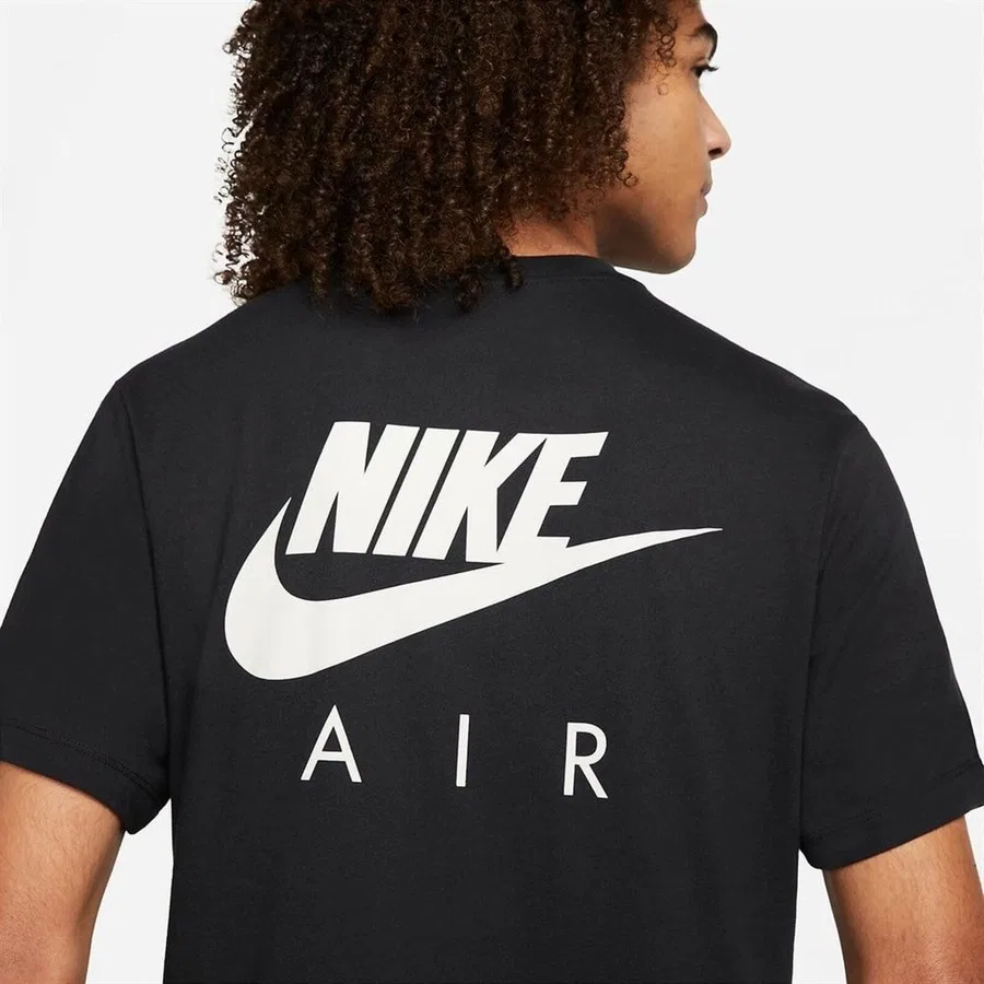 Футболка спортивная с коротким рукавом Nike Air 1 Tee, XS, Черный — фото 2