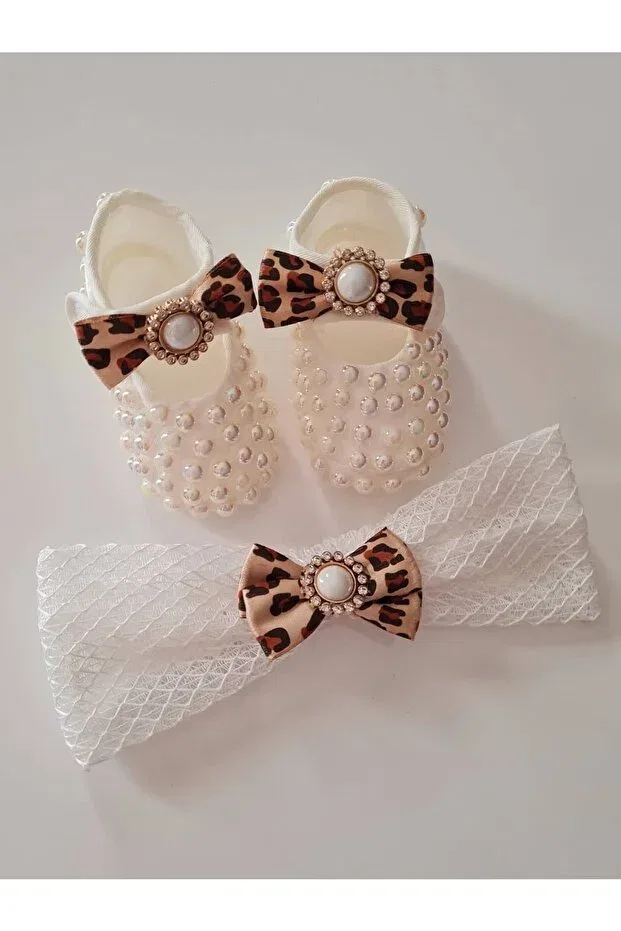 Детские пинетки для девочек с принтом Leopard Onlinebaby, Leopard