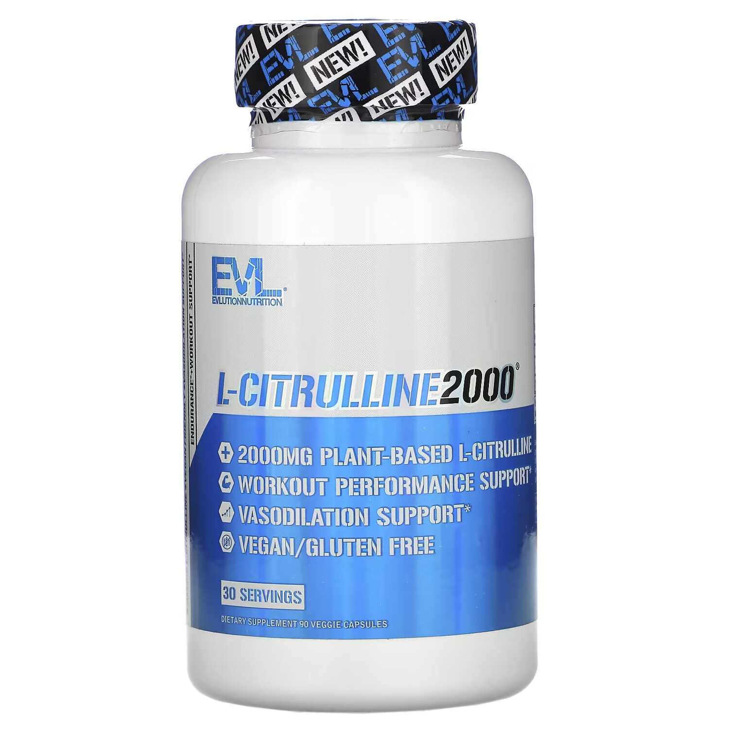 

EVLution Nutrition, L-Citrulline2000, 90 растительных капсул