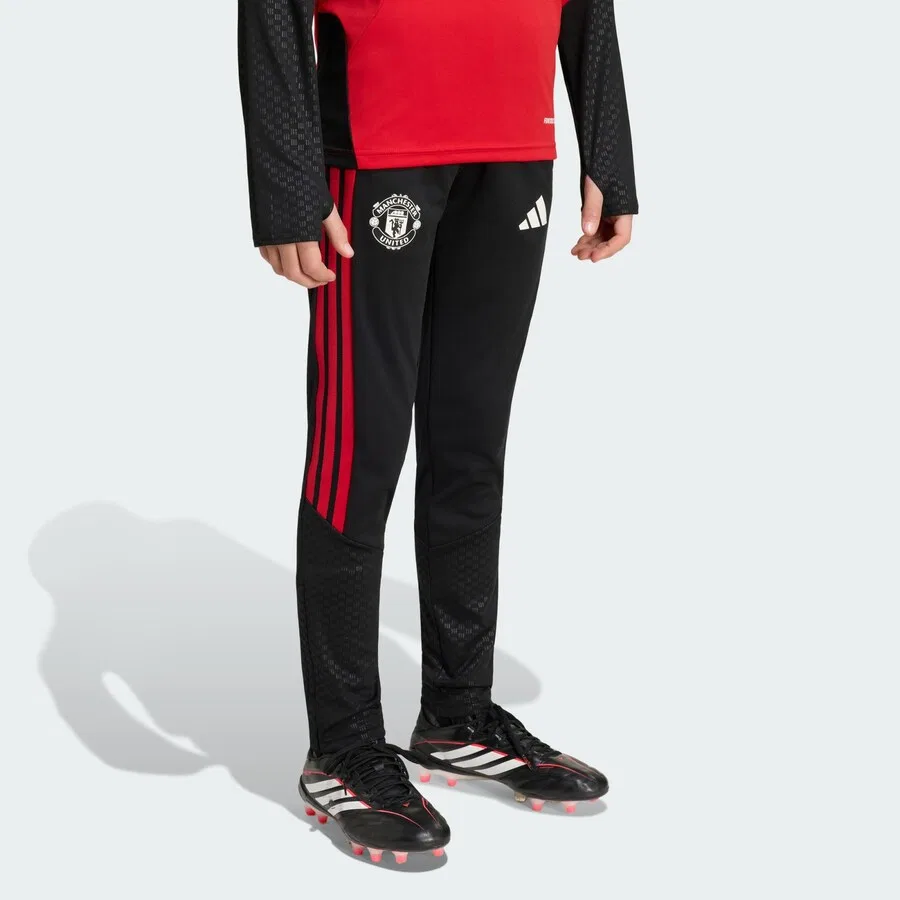 Спортивные брюки ADIDAS PERFORMANCE Slim fit 'Manchester United 26/27 Tiro' черного цвета — фото 2