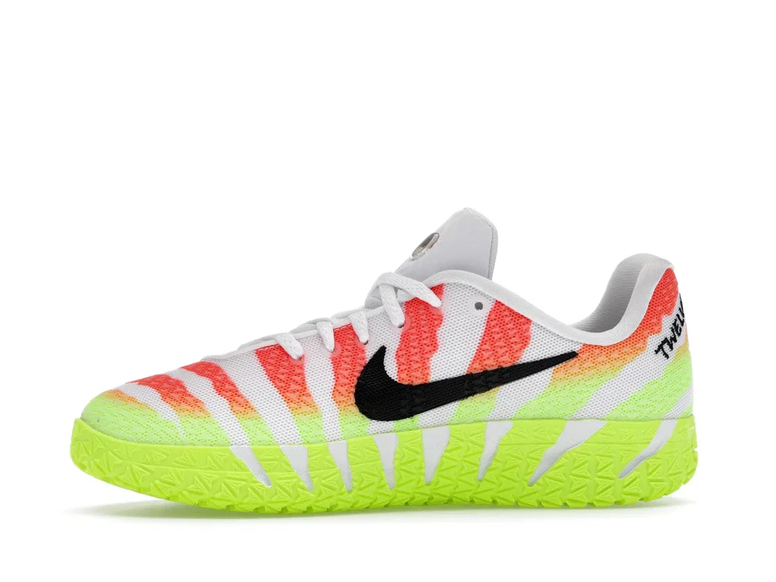 Детские кроссовки для баскетбола с праздничным дизайном Nike Ja 3 Nike, White/Bright Crimson/Volt/Black — фото 3
