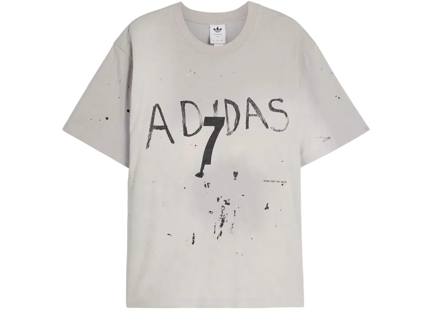 Футболка с принтом Adidas x Song For The Mute Splash Dots Print T-Shirt, Grey