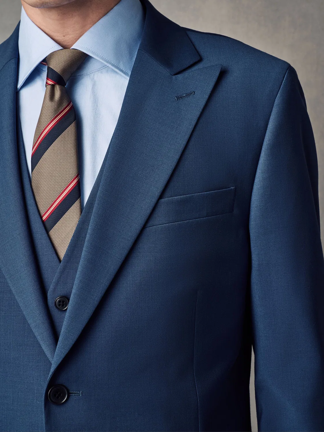 Пиджак Slim Fit Wool Blend Motionflex Next, синий