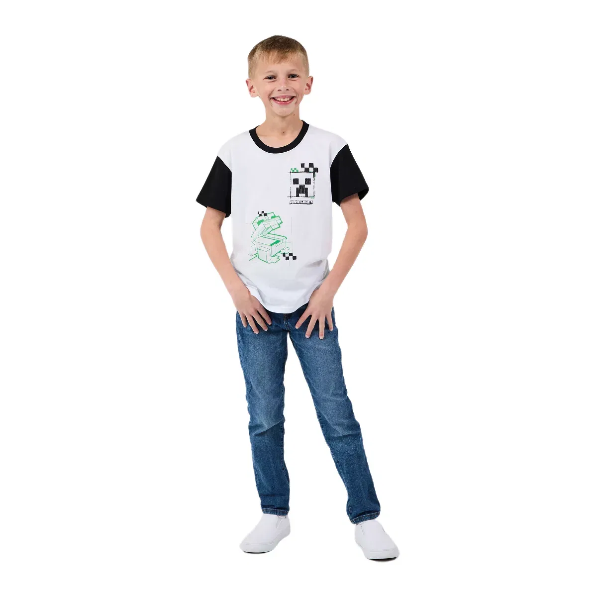 Детский комплект футболок с принтом Minecraft Creepers Value Minecraft, Minecraft Creepers Value — фото 4