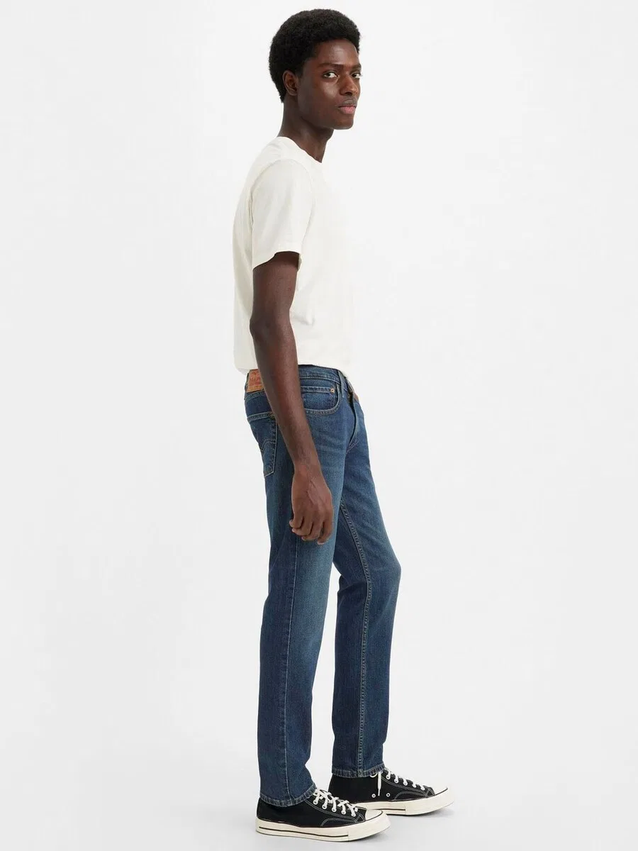 Джинсы LEVI'S Slim fit '511' темно-синего цвета — фото 3