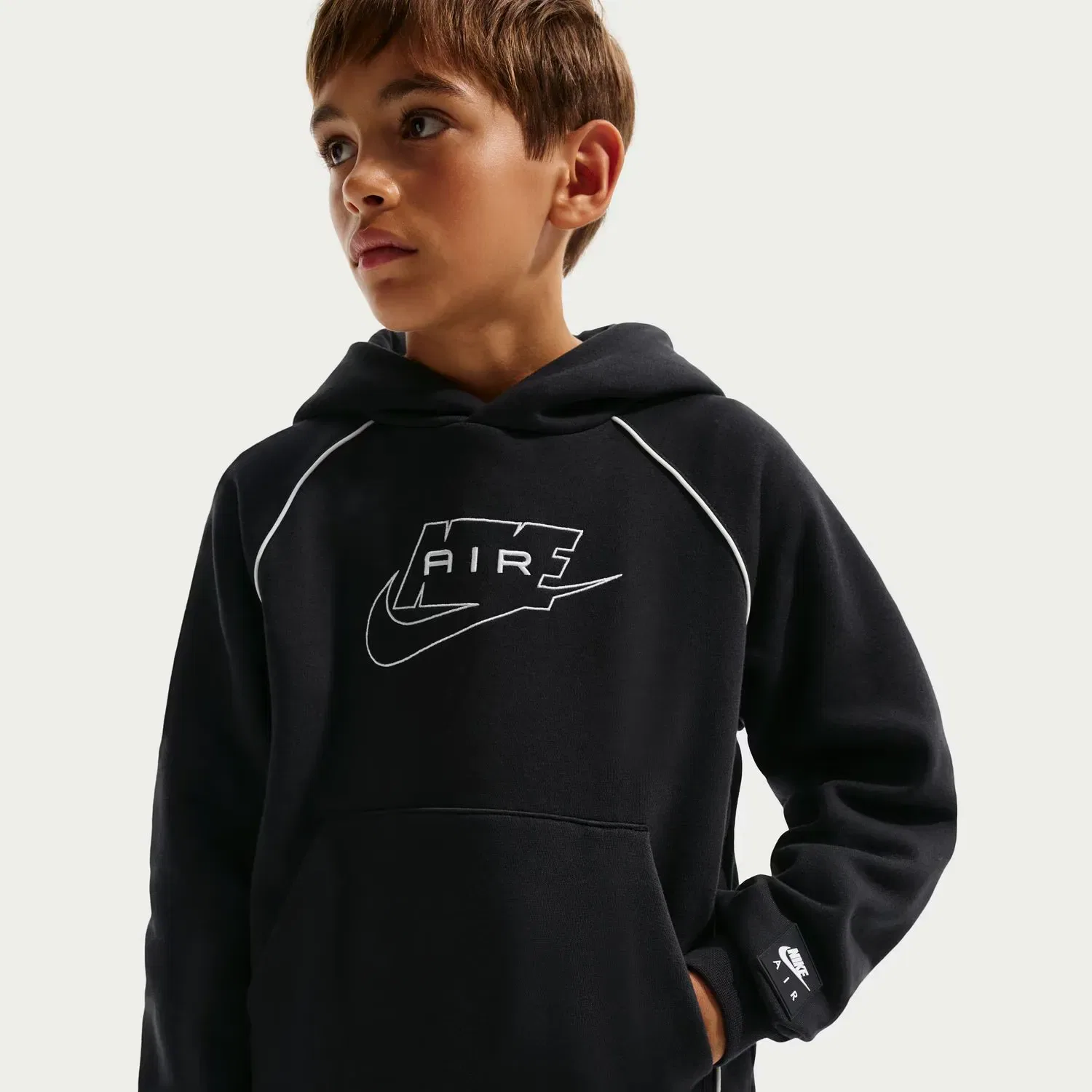 Детская худи Nike Air Po Hoodie, Negro