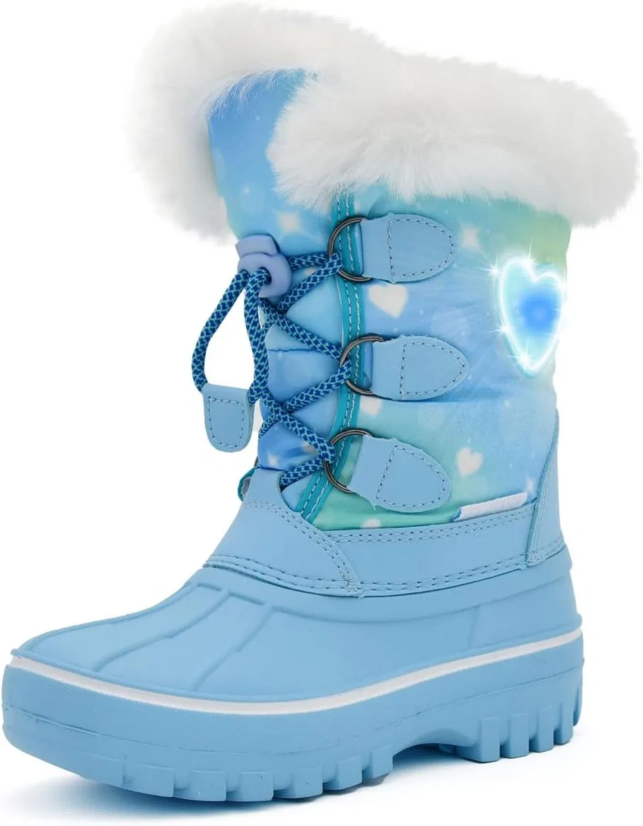 Детские зимние снежные ботинки с подсветкой Nova Mountain Light Up для мальчиков и девочек Nova Footwear, Bluemulti