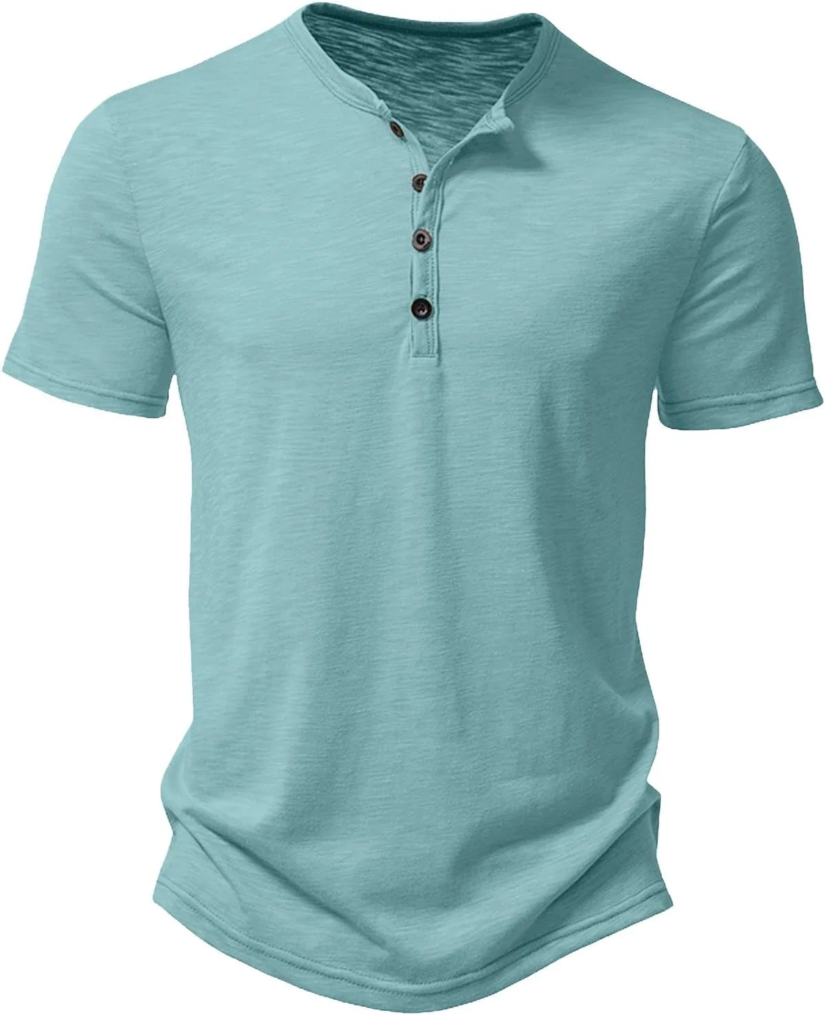Мужская хлопковая футболка с круглым вырезом, Mint Green
