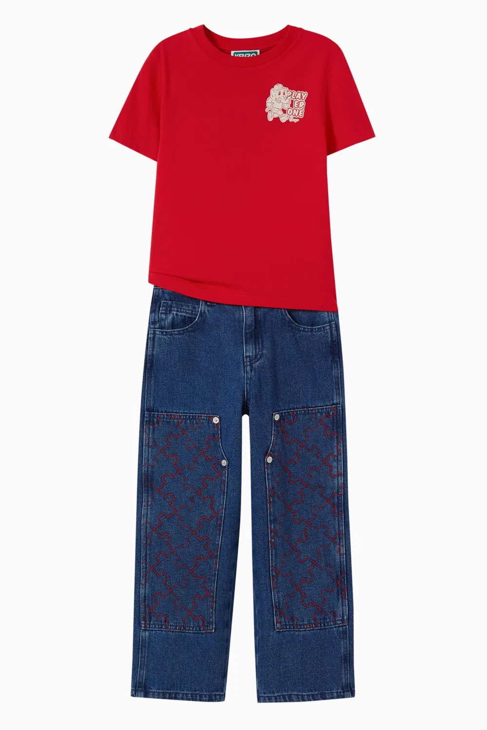 Футболка с логотипом KENZO KIDS — фото 2