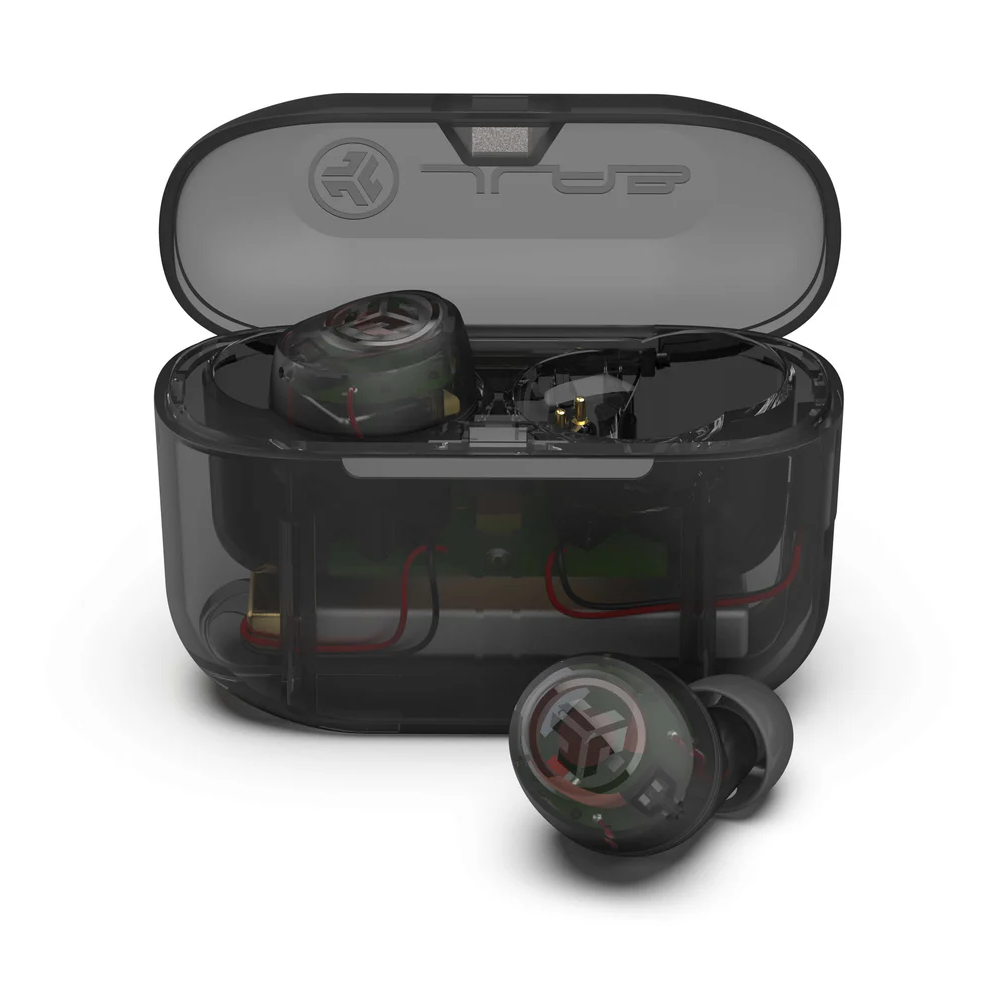 

Наушники беспроводные JLab Go Pop+, прозрачный черный