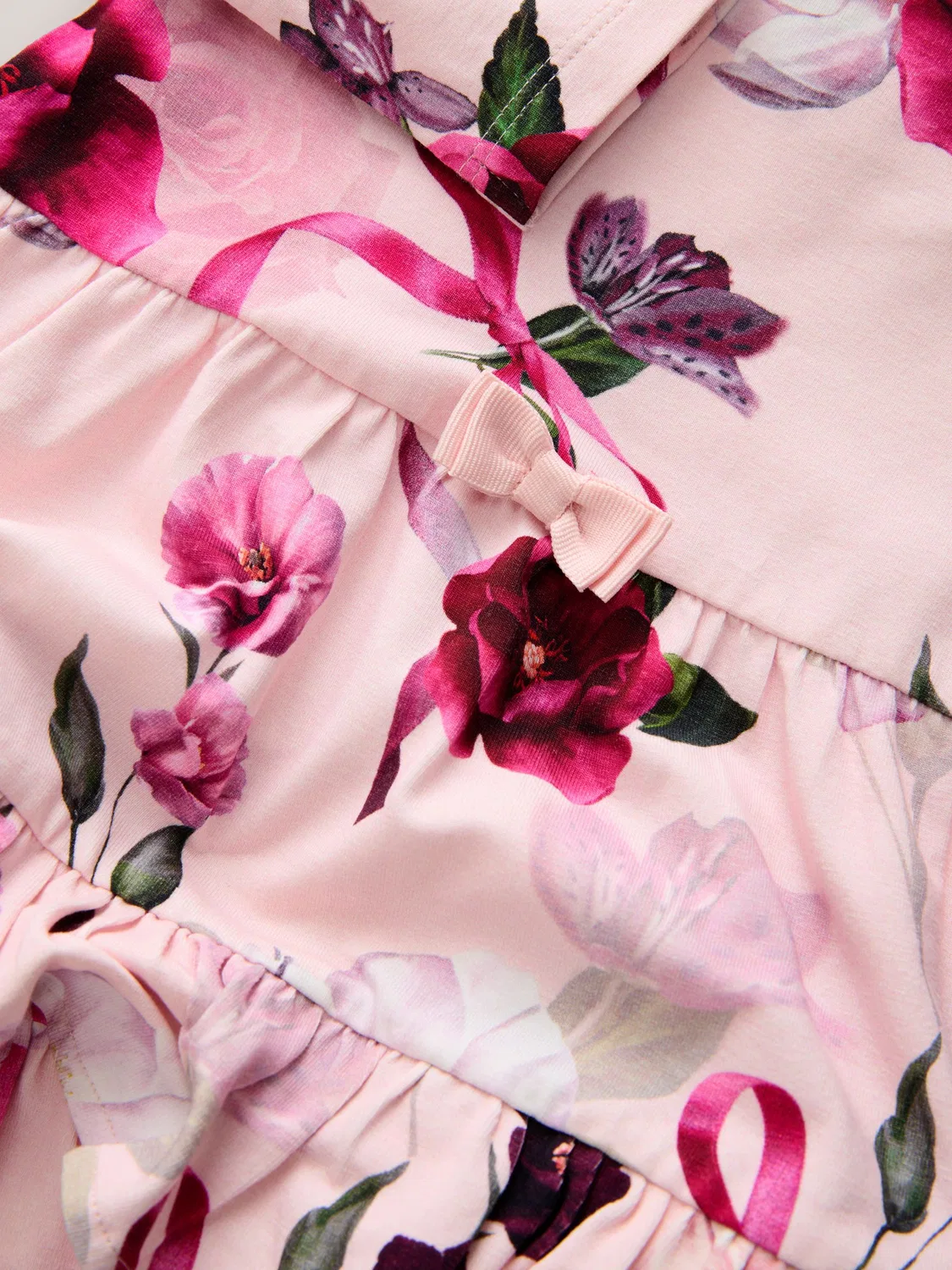 Платье с цветочным принтом Baker by Ted Baker, розовое — фото 4