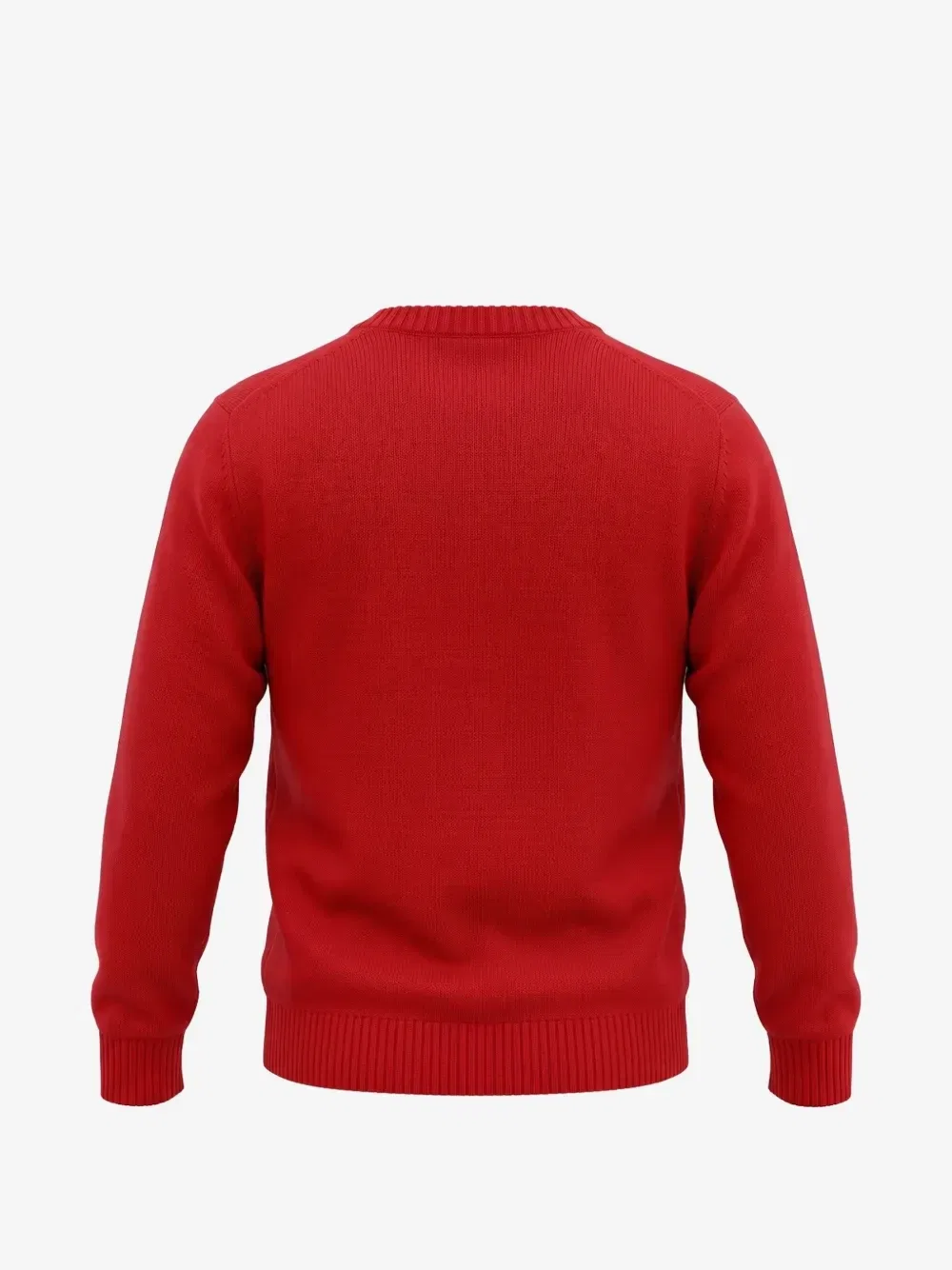 Свитер реглан с интарсией в виде собаки REFRIGIWEAR KIDS, красный — фото 2