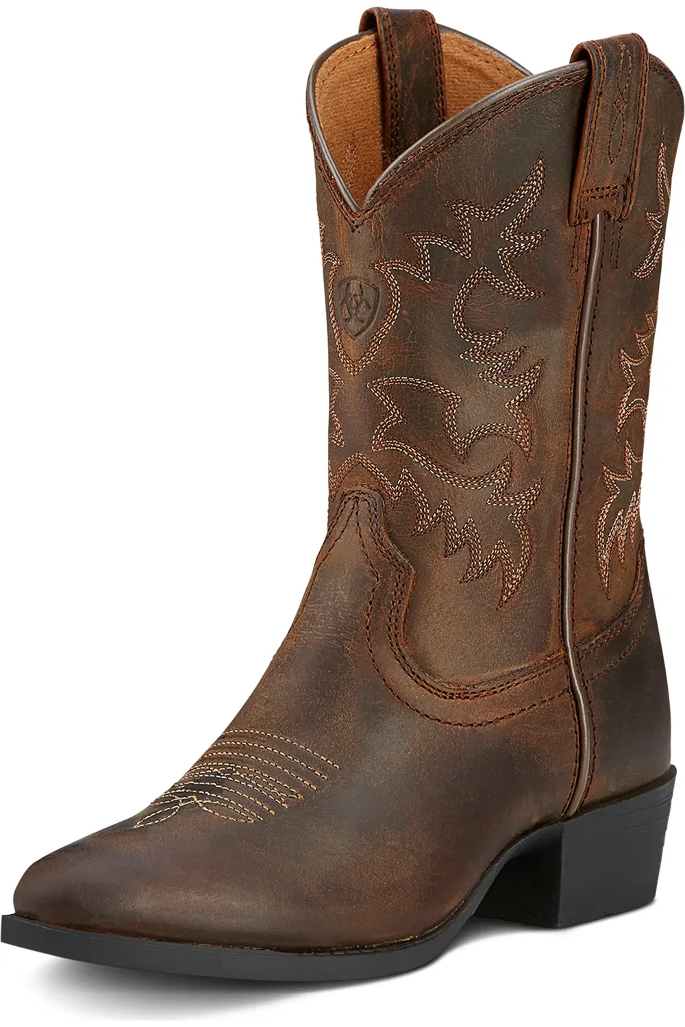 Детские ковбойские сапоги с ремешком Heritage Ariat, коричневый