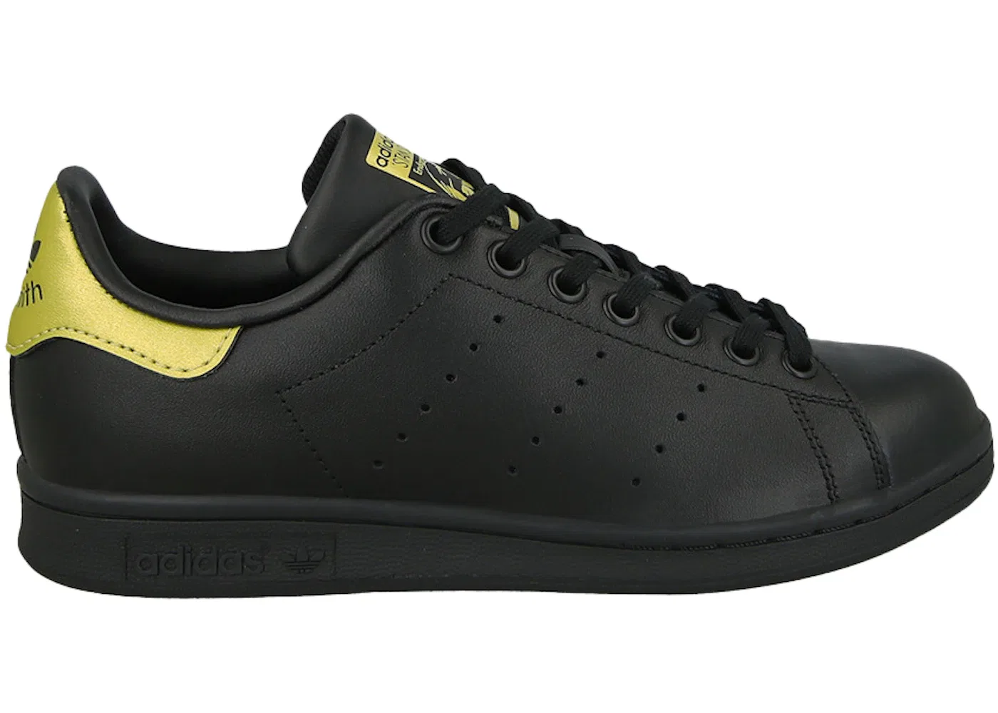 Детские кроссовки Lifestyle Adidas Stan Smith, Black/Metallic Gold