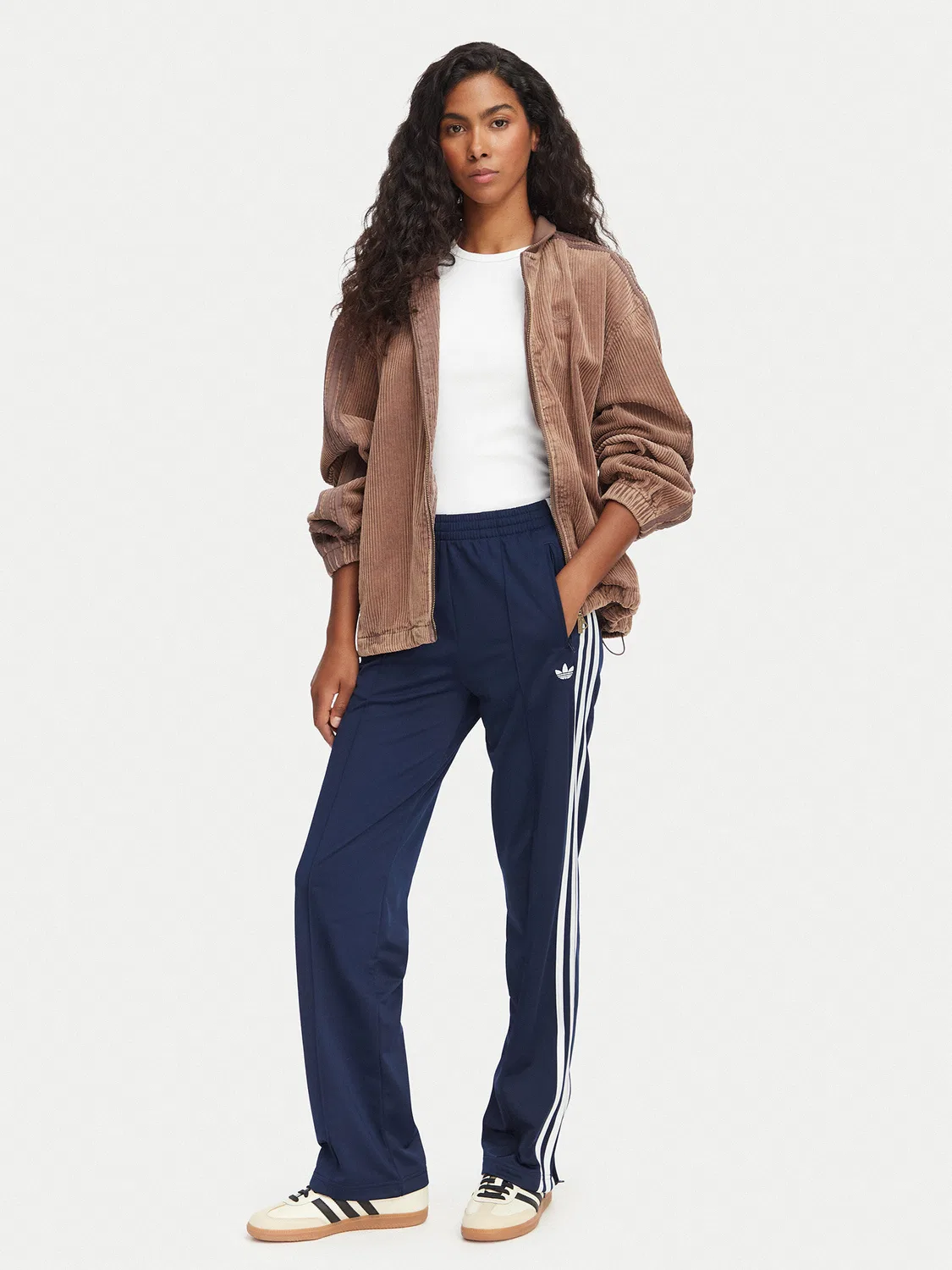 Женские спортивные штаны стандартного кроя Firebird Classic Adidas, темно-синий — фото 2