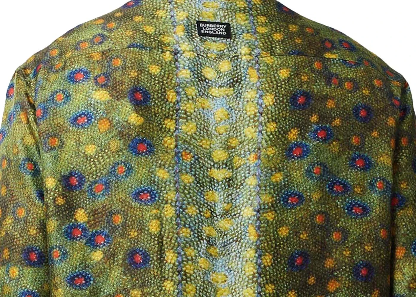 Мужская рубашка с принтом Burberry Shirt, Green — фото 2