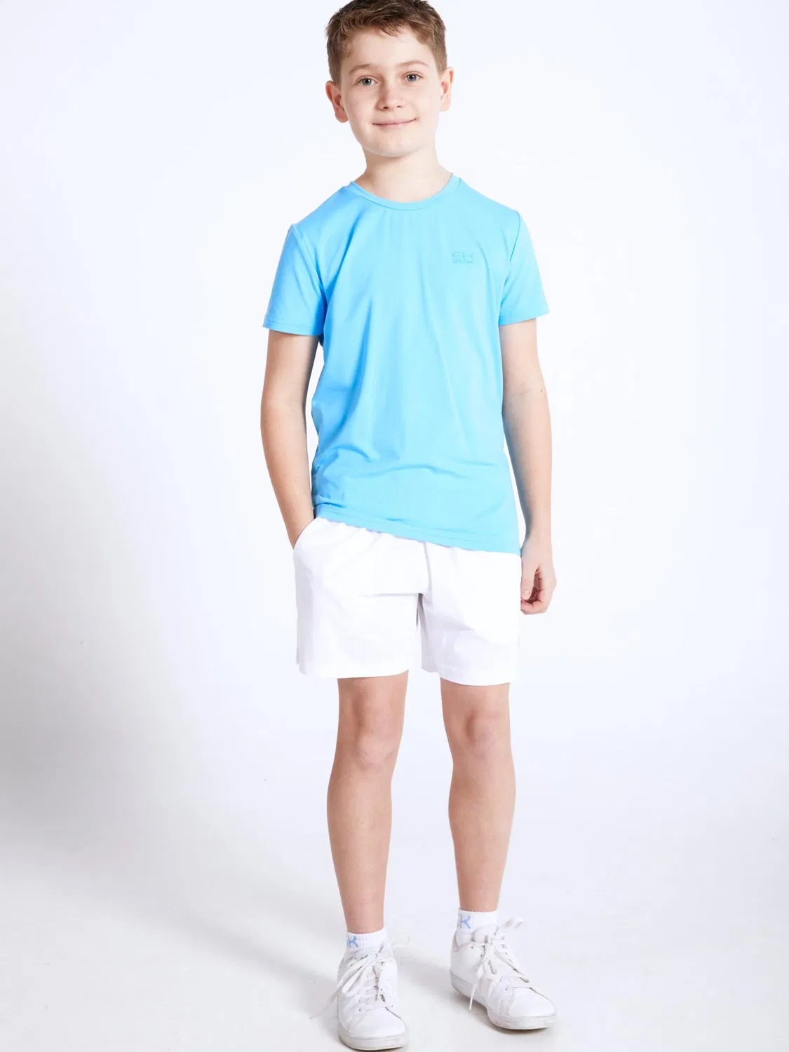 Спортивные шорты Sportkind Regular Workout Pants Shorts regular белого цвета — фото 2