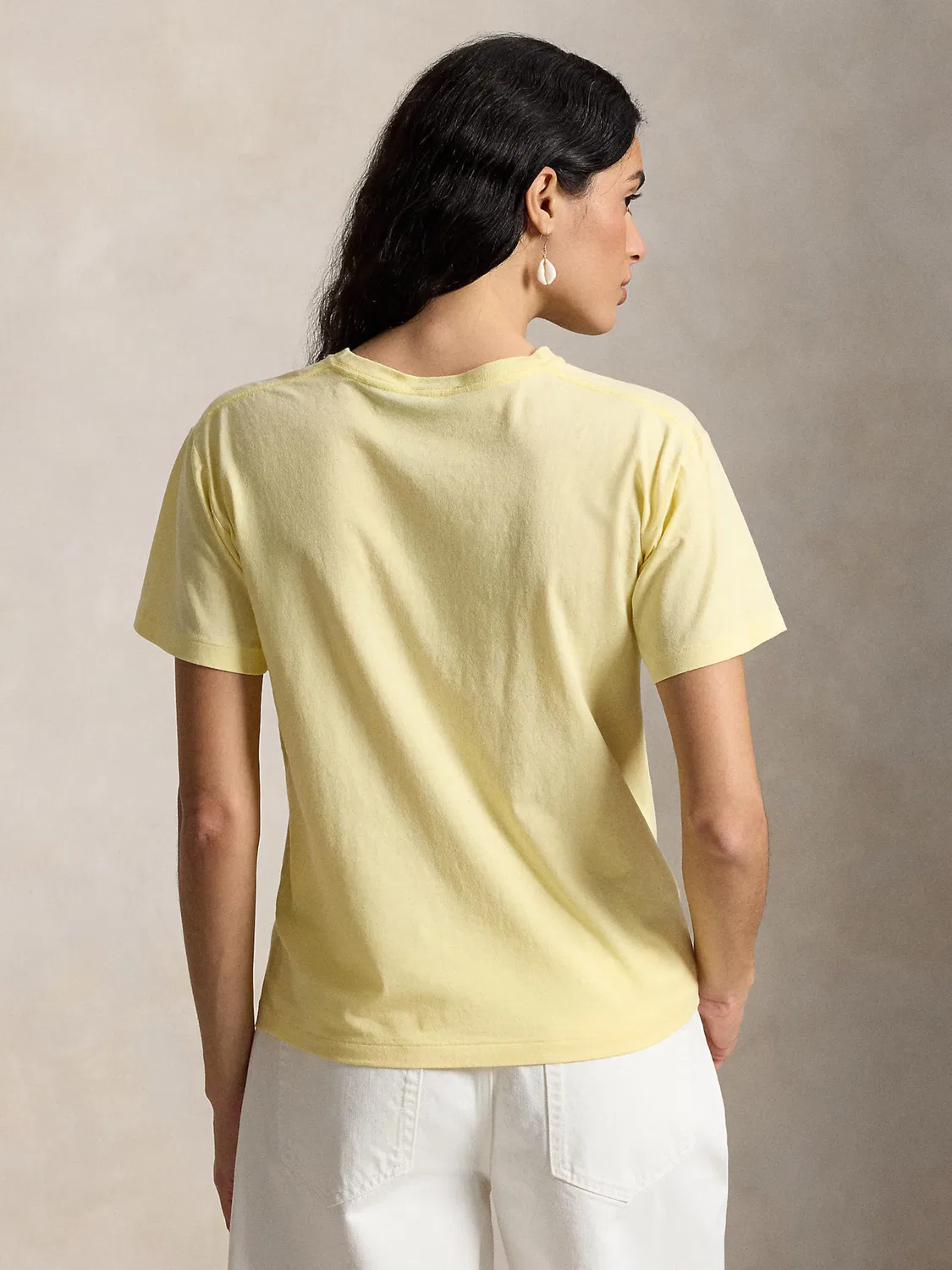 Рубашка Polo Ralph Lauren пастельно-желтого цвета — фото 3