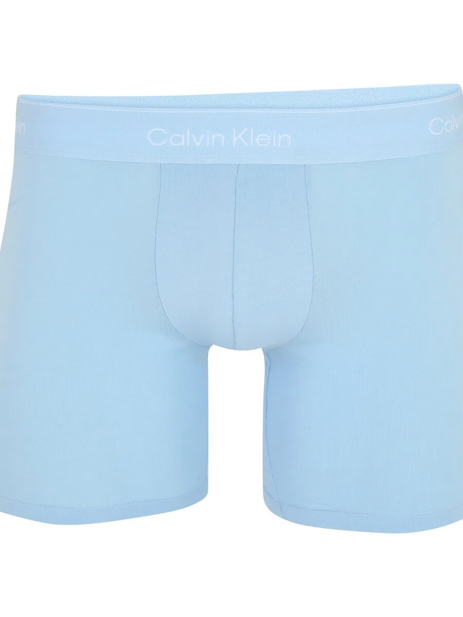 Боксерские шорты Calvin Klein небесно-голубого, светло-голубого и черного цветов — фото 3
