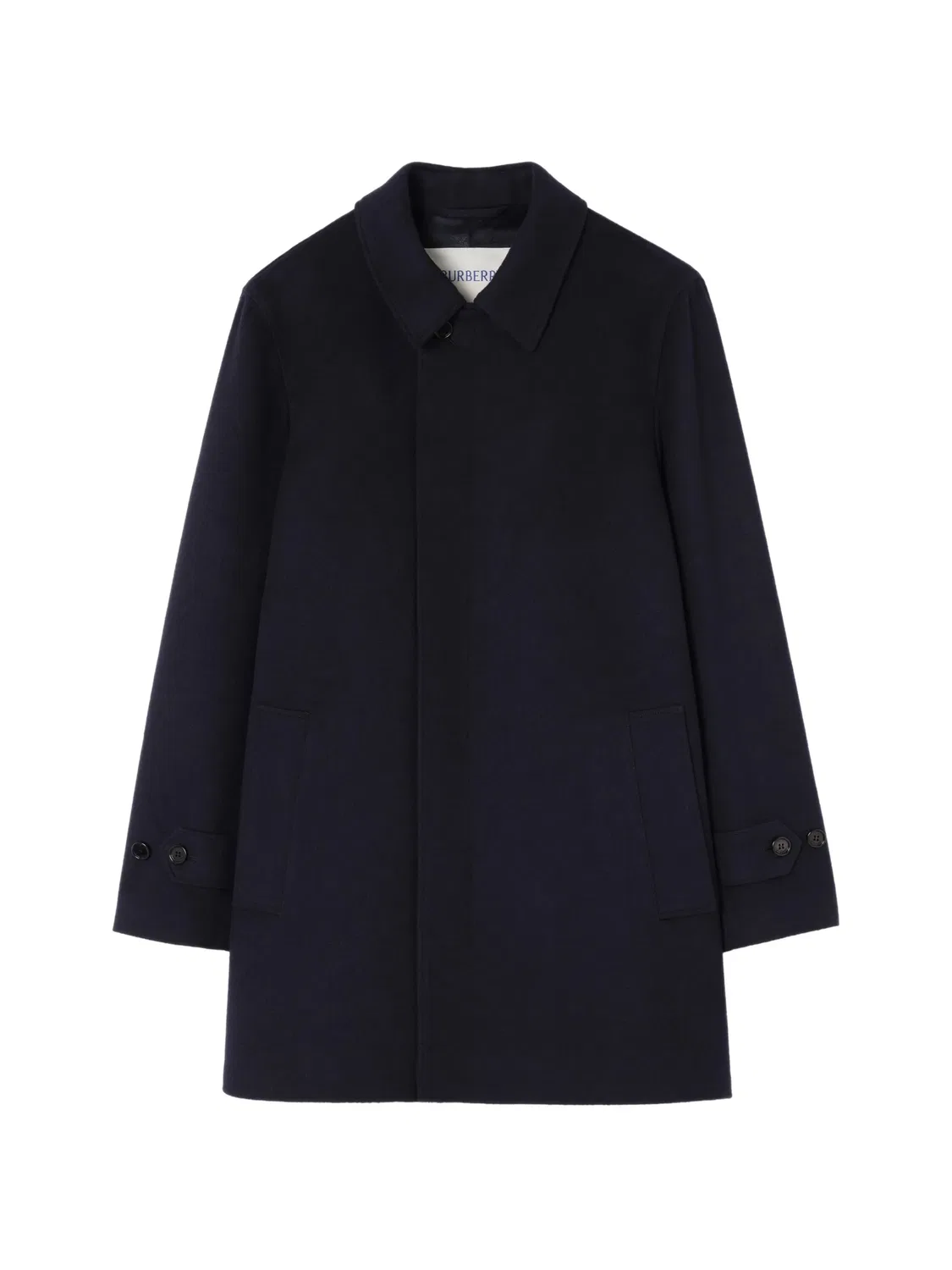 Кашемировое пальто длины миди Burberry, синий