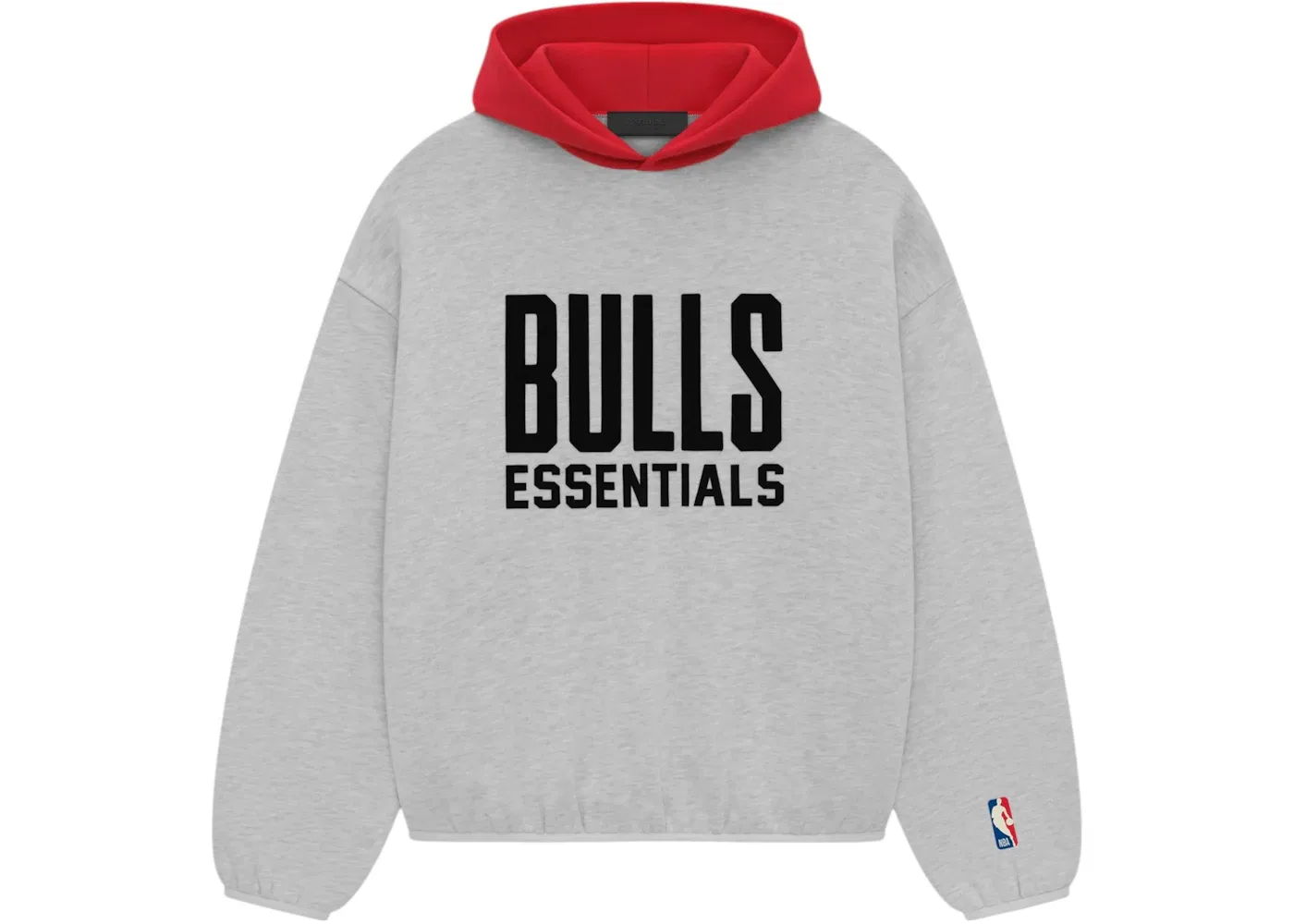 Мужской худи с принтом Bulls Fear of God Essentials, Light Heather Grey