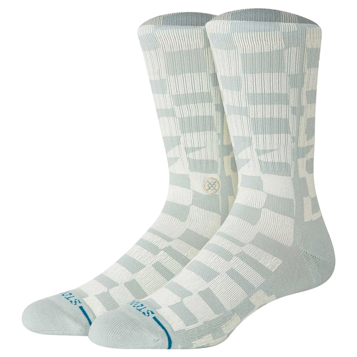Детские носки с принтом Wave Check Crew Stance, Blau