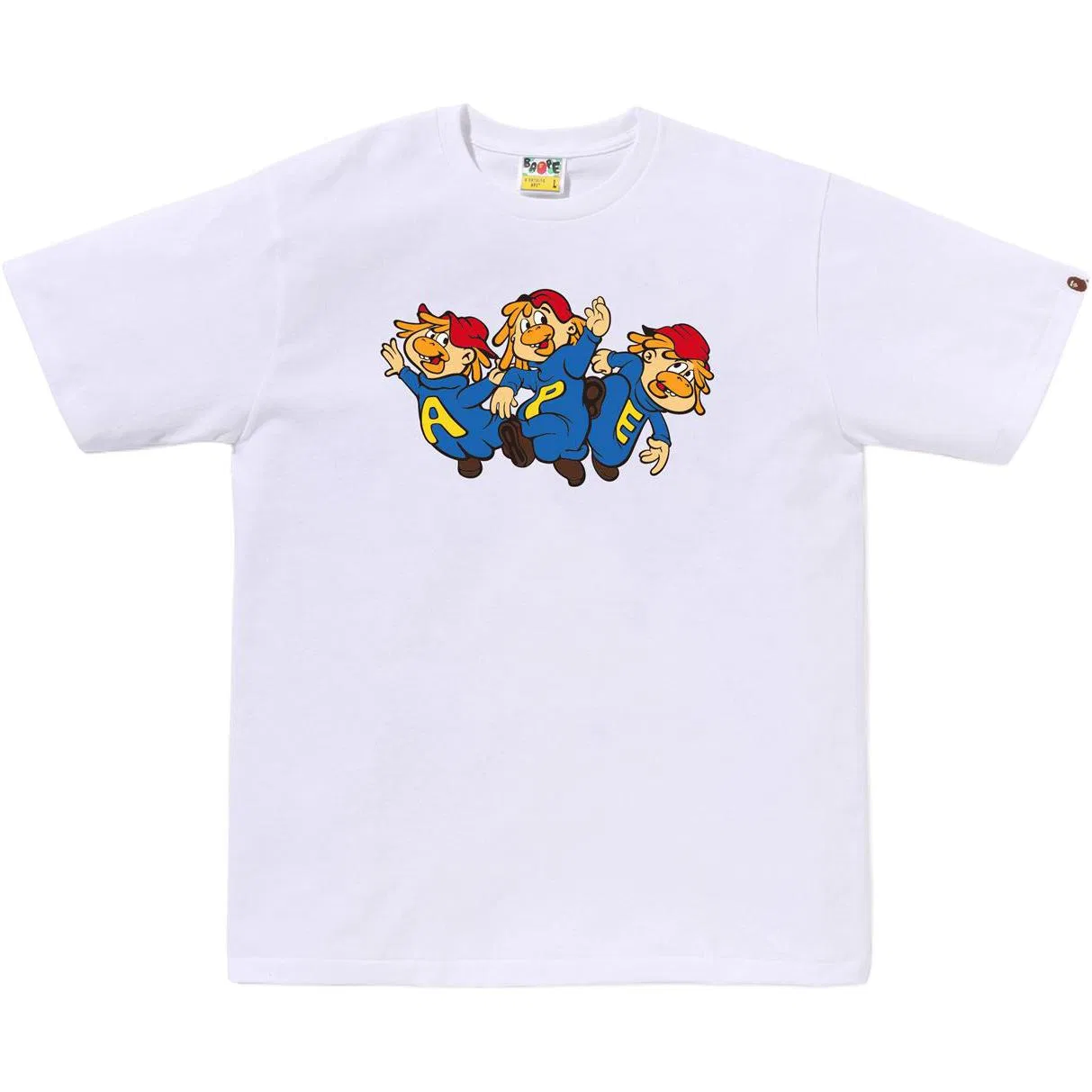 Детская футболка с круглым вырезом FW26 T Shirts A BATHING APE, White