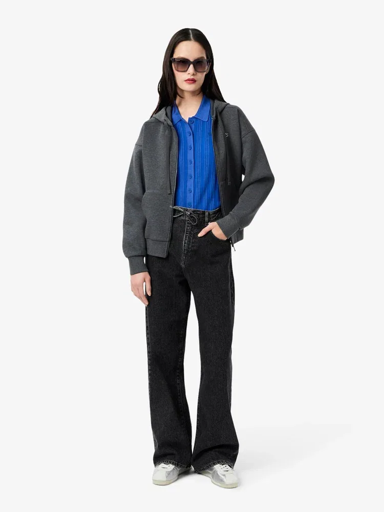 Кардиган женский LACOSTE Royal Blue, плиссированный, из вискозы — фото 4