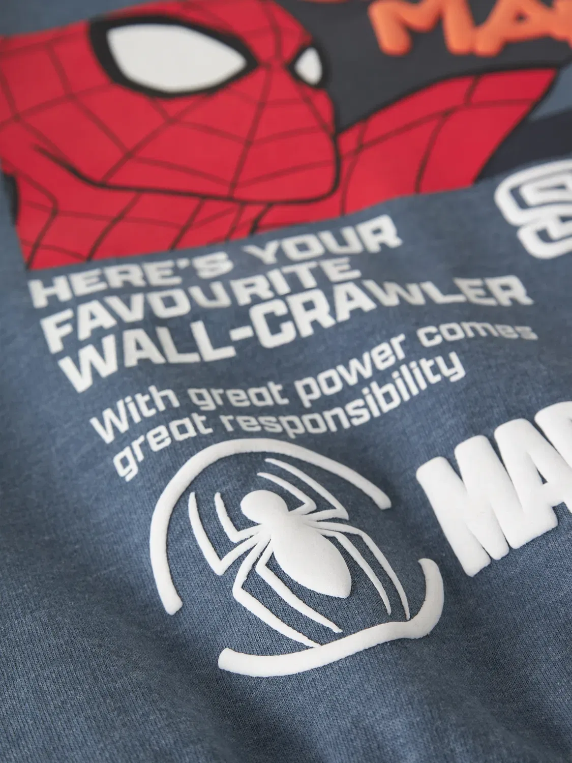 Свитшот с принтом Spiderman Nmmactor Name It, синий — фото 4