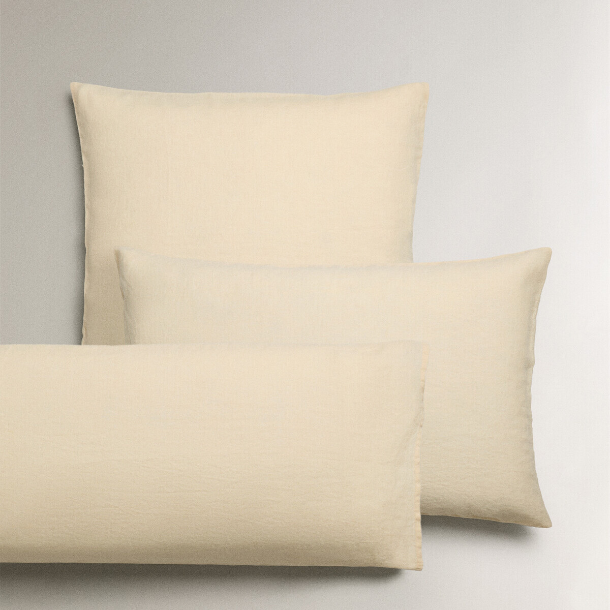 

Наволочка Zara Home Linen, персиковый