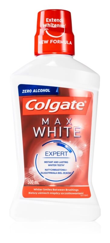 

Отбеливающая жидкость для полоскания рта без спирта Colgate Max White Expert